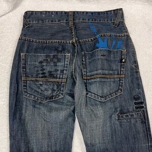 Unionbay boys wide leg 100% cotton streetwear jeans size 8